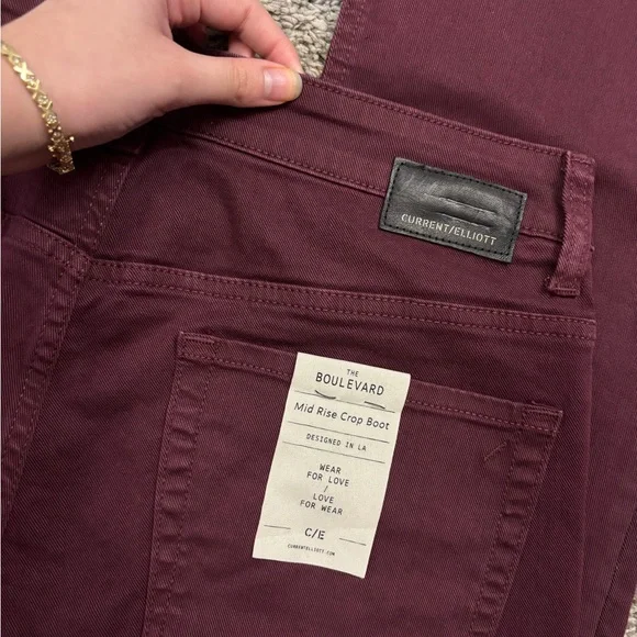 Current/Elliot Mid Rise Cropped Bootcut Jeans Sz 30 NWTCurrent/Elliot Jeans -
